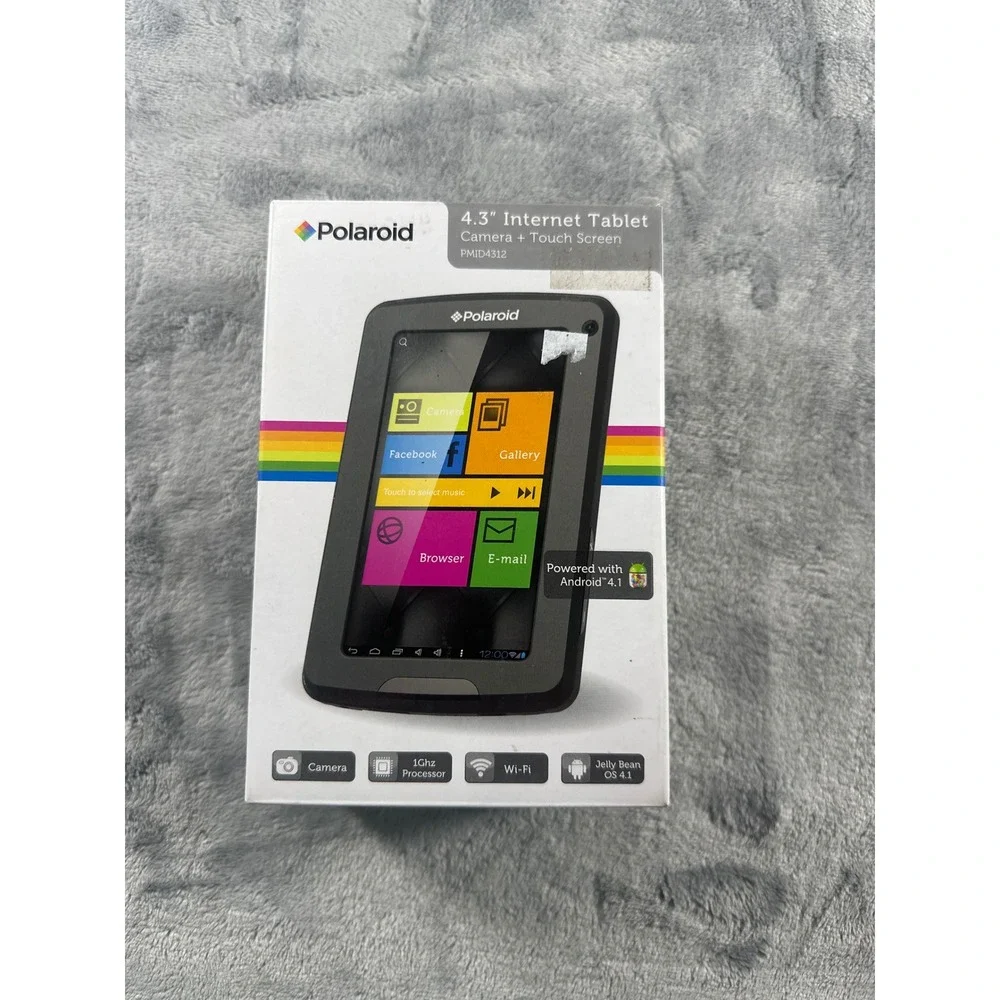 Polaroid 4.3 Inch Internet Tablet Android 4.1 Jelly Bean 4GB Black PMID4312 NIB